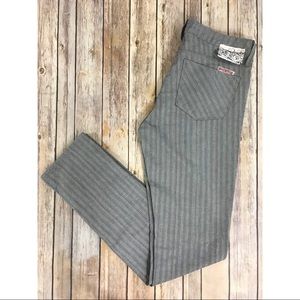 HUDSON Slim Skinny Jeans Stripes Herringbone